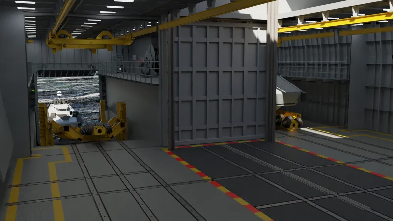 2024-NTV 130, Schiff, Rendering, Innenraum, Boote