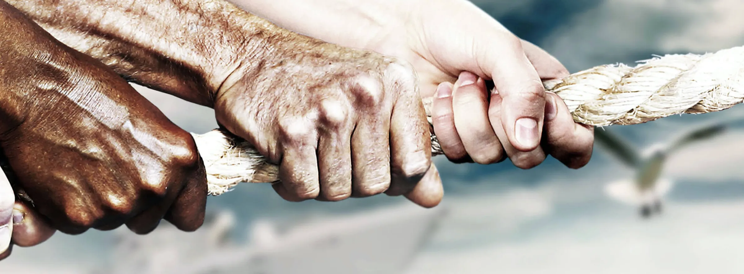 2024-Team, Hände, Seil